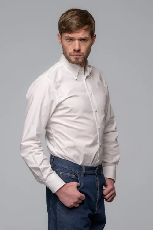 Koszula button down Piksel bawełniana - Zack Roman