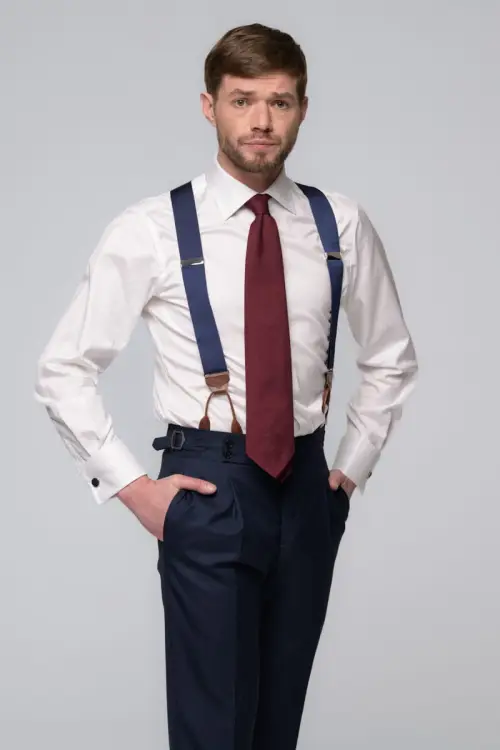 Szelki Navy Blue - Zack Roman