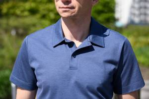 Koszulka polo niebieska bawełniana pika - Zack Roman