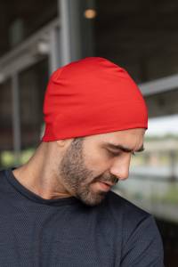 Czapka sportowa Expedition Extra Warm z wełny merino, czerwona, 283 gr