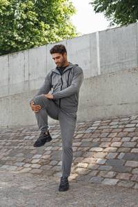 Spodnie dresowe Tony szare bawełna organiczna - Zack Roman