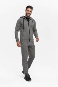 Spodnie dresowe Tony szare bawełna organiczna - Zack Roman
