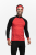 Longsleeve sportowy Expedition Extra Warm z wełny merino, czerwono-czarny, 283 gr - na modelu