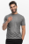 T-shirt sportowy Icefeel z wełny merino i eukaliptusa, szary melanż - na modelu
