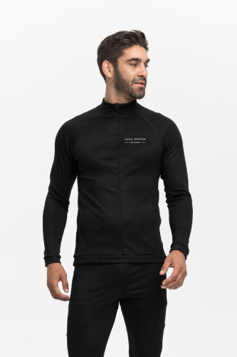  Longsleeve sportowy Expedition Extra Warm z wełny merino, czarny, 283 gr