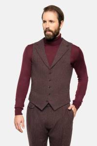 Kamizelka tweedowa Norfolk, kasztanowa