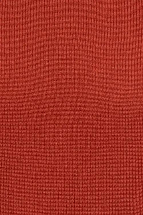 Golf z wełny merino, rudy - zdjęcie 5