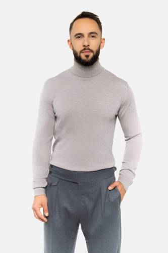 Golf merino beżowy - Zack Roman