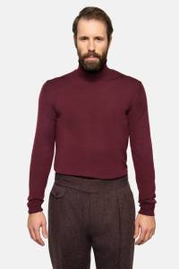 Golf merino bordowy - Zack Roman