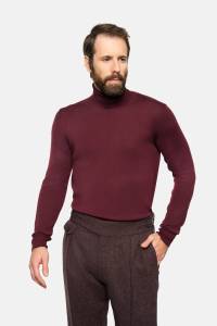 Golf merino bordowy - Zack Roman