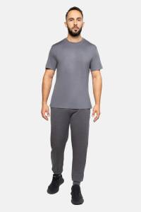 T-shirt sportowy merino 195 popielaty - Zack Roman