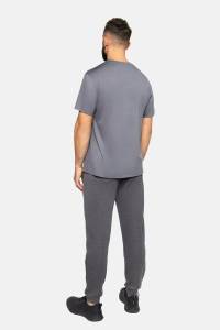 T-shirt sportowy merino 195 popielaty - Zack Roman