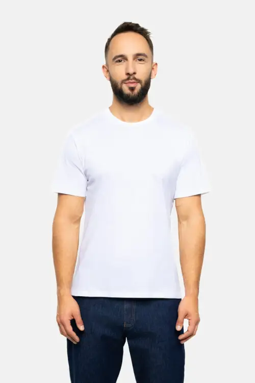 T-shirt Zack, bawełniany, biały - zdjęcie 9