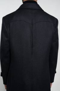 Płaszcz Chesterfield grafitowy wełniany - Zack Roman