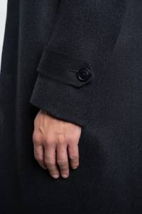 Płaszcz Chesterfield grafitowy wełniany - Zack Roman