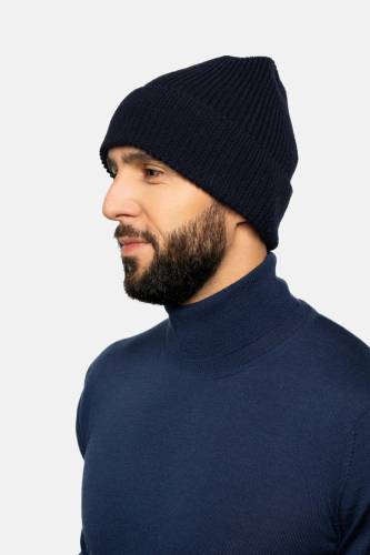 Czapka merino granatowa - Zack Roman