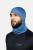 Czapka sportowa Expedition Extra Warm z wełny merino, błękitna, 283 gr - na modelu, komin na szyi