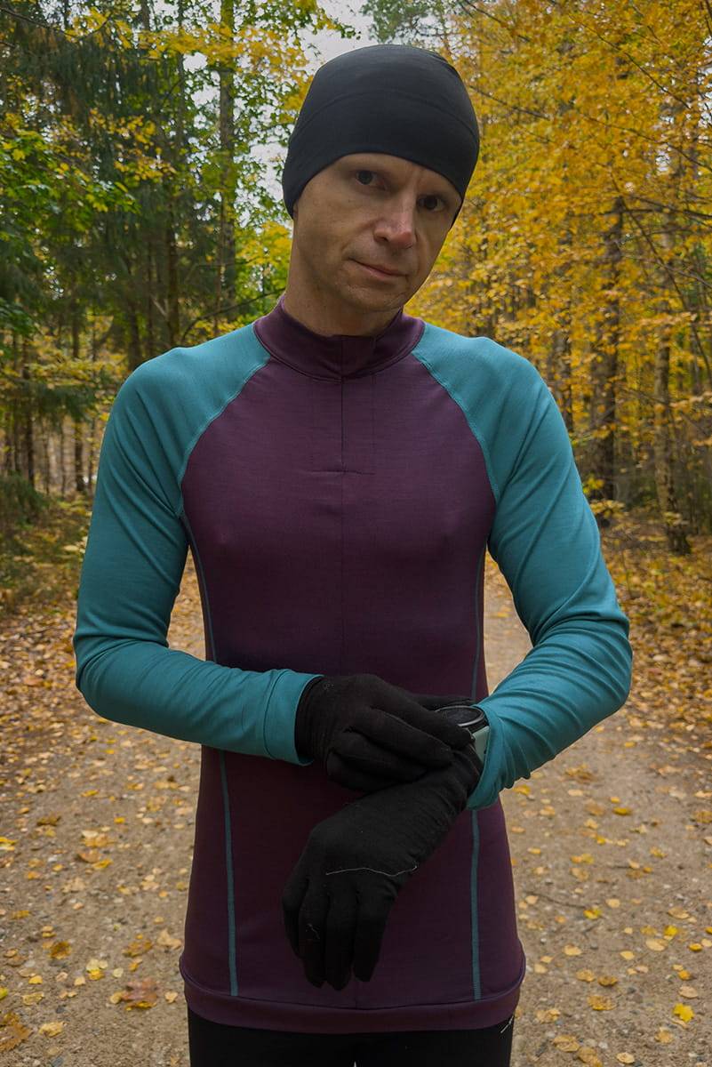 Longsleeve z wełny merino Zack Roman Sportswear
