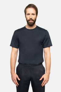 T-shirt Ocean, organiczna bawełna, algi morskie, czarny