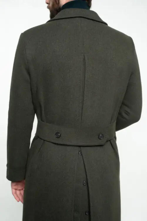 Płaszcz Ulster British Army Green, wełniany - zdjęcie 5