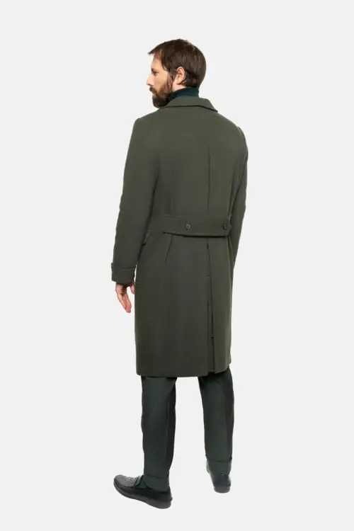 Płaszcz Ulster British Army Green, wełniany - zdjęcie 4