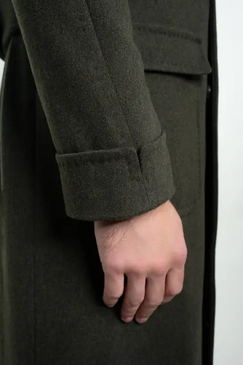 Płaszcz Ulster British Army Green, wełniany - zdjęcie 23