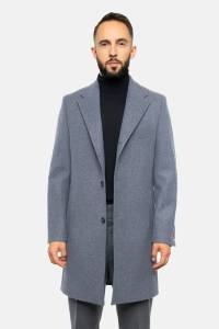 Płaszcz Dyplomatka ambasador szara wełniana - Zack Roman
