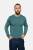 Sweter warkoczowy z wełny merino, zielony maripozyt - na modelu, do jeansów