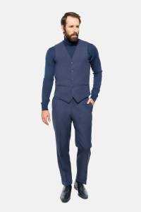 Kamizelka vintage Bewelana granatowa bielska wełna - Zack Roman