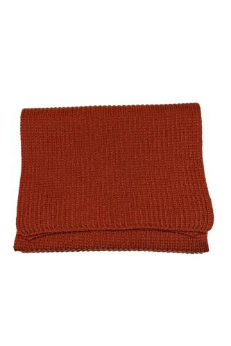 Szalik z wełny merino, pomarańczowy