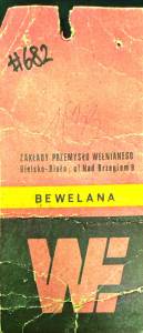Kamizelka vintage Bewelana granatowa bielska wełna - Zack Roman
