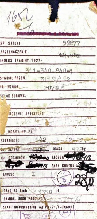 Spodnie vintage Bewelana granatowe bielska wełna - Zack Roman