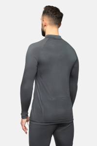 Longsleeve sportowy merino khaki 195g - Zack Roman