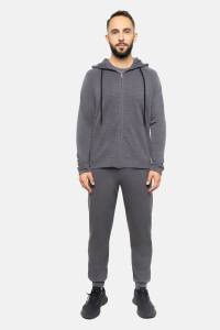 Bluza dresowa merino Super 120 French Terry szara - Zack Roman