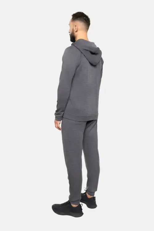 Bluza dresowa z wełny merino Super 120’s, French Terry + WR, szara - zdjęcie 9