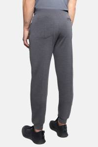Spodnie dresowe merino Super 120 French Terry szare - Zack Roman