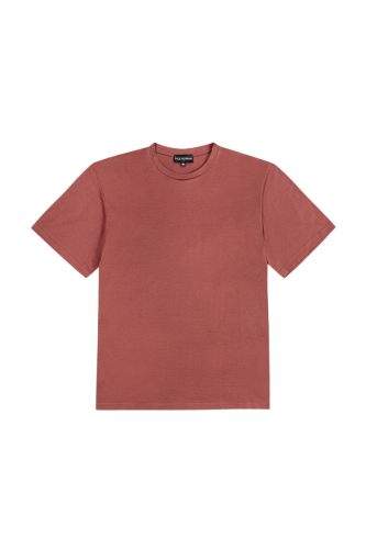 T-shirt Zack, bawełniany, rudy 