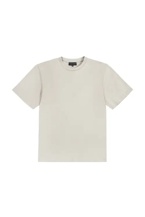 T-shirt Ocean, popielaty, bawełna organiczna z algami morskimi - na białym tle