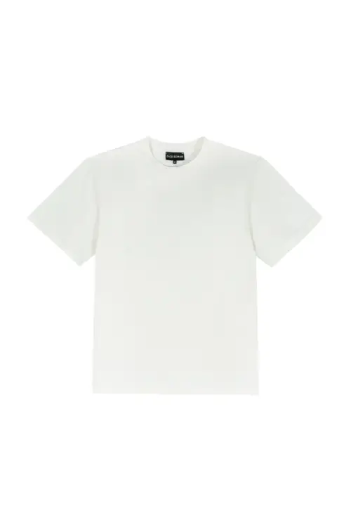 T-shirt Ocean, off-white, bawełna organiczna z algami morskimi - na białym tle