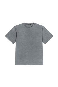 T-shirt sportowy merino 195 popielaty - Zack Roman