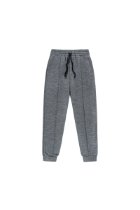 Spodnie dresowe merino Super 120 French Terry szare - Zack Roman