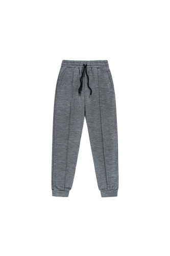 Spodnie dresowe z wełny merino Super 120’s, French Terry + WR, szare