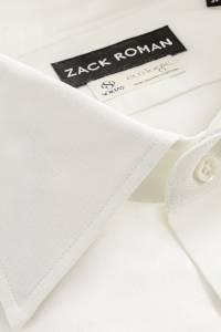 Koszula Pure Tone naturalna bawełna organiczna złamana biel - Zack Roman