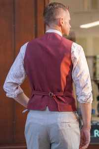 Kamizelka Air bordowa wełniana - Zack Roman