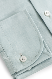 Koszula Breezy miętowa lniano-bawełniana - Zack Roman