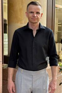 Koszula Super Black, jedwabna