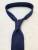 Krawat z grenadyny grossa, deep blue, jedwabny