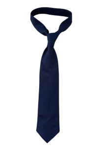 Krawat z grenadyny grossa, deep blue, jedwabny