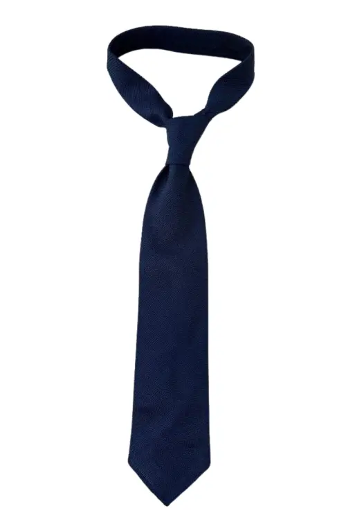 Krawat z grenadyny grossa, deep blue, jedwabny