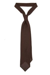 Brown grenadine tie garza fina